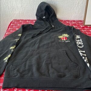 Salty Crew Black Hoodie with Palm Graphics Size Small